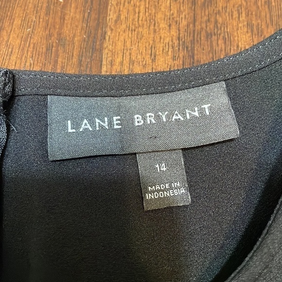 LANE Bryant black short sleeve peplum top - Picture 10 of 16